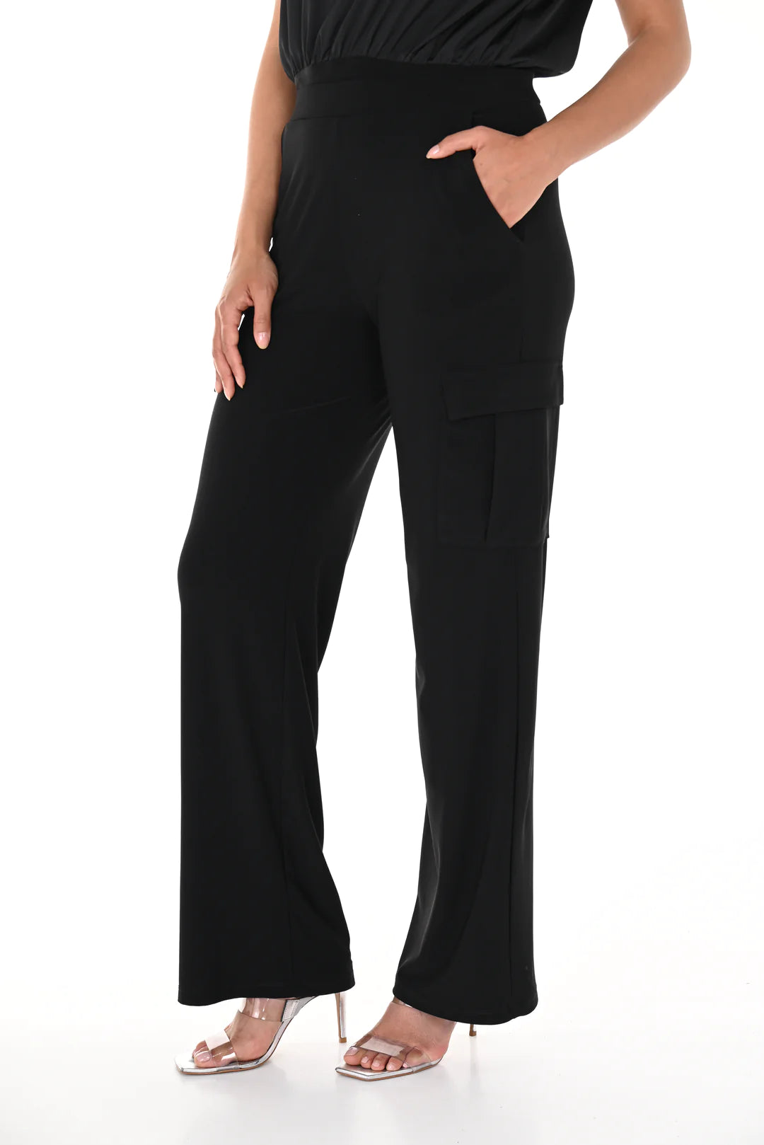 KNIT PANT BLACK 246001