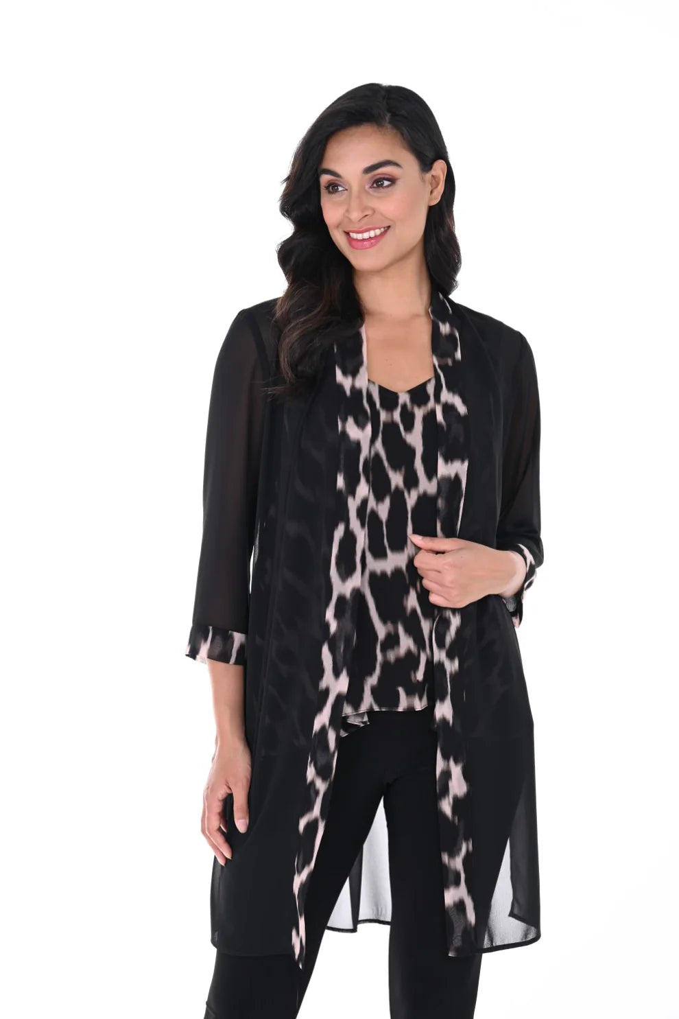 Frank Lyman 246352 Black/Blush Cover-up