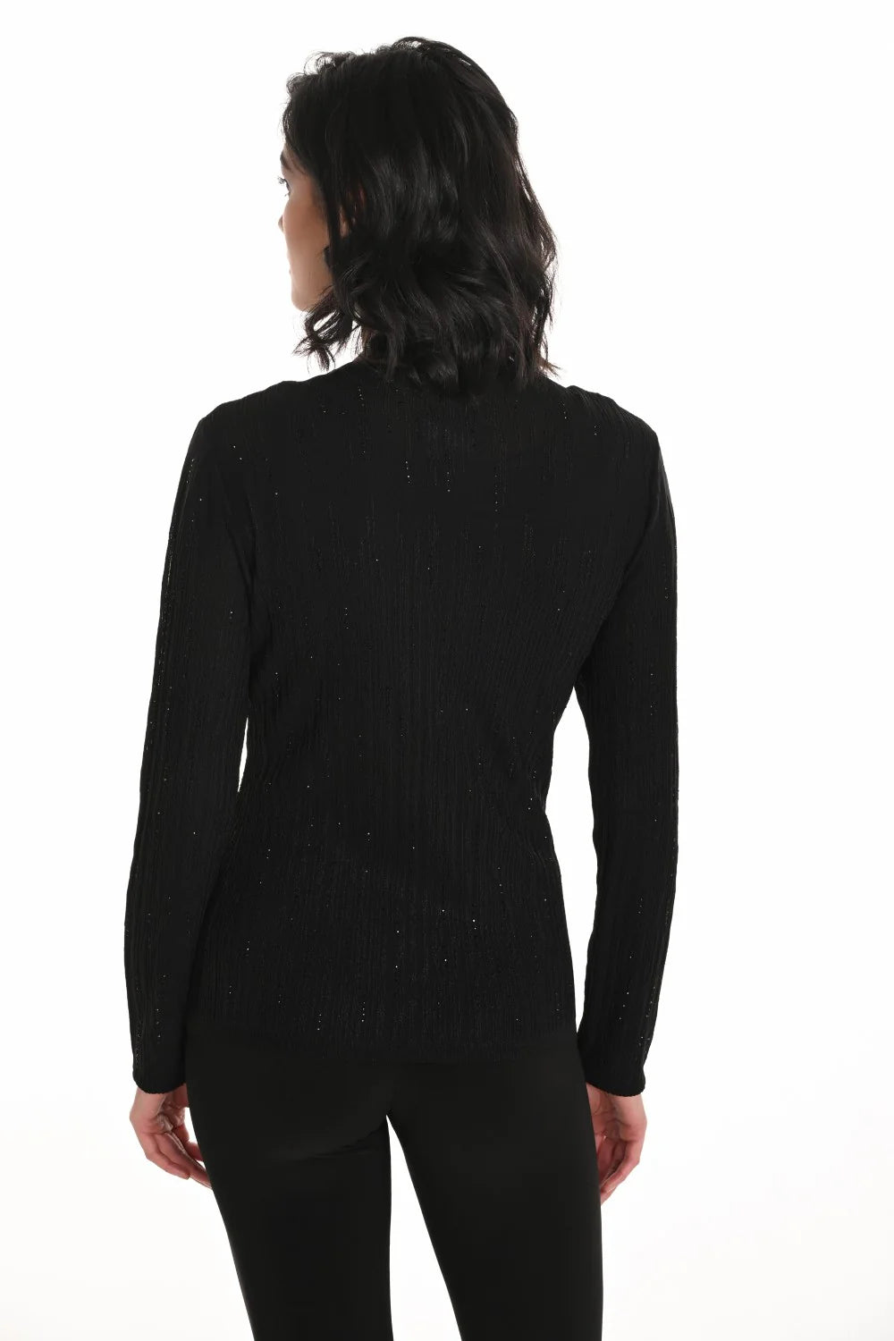 FRANK LYMAN KNIT TOP BLACK, 253707