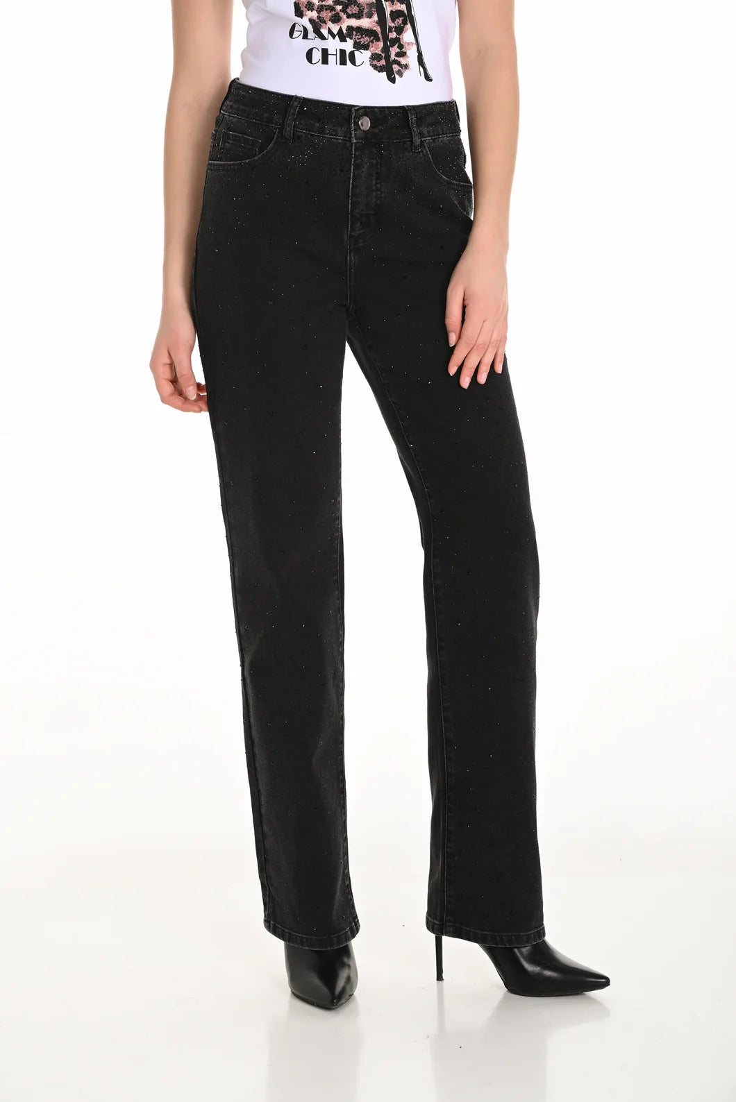 FRANK LYMAN WOVEN DENIM PANT CHARCOAL