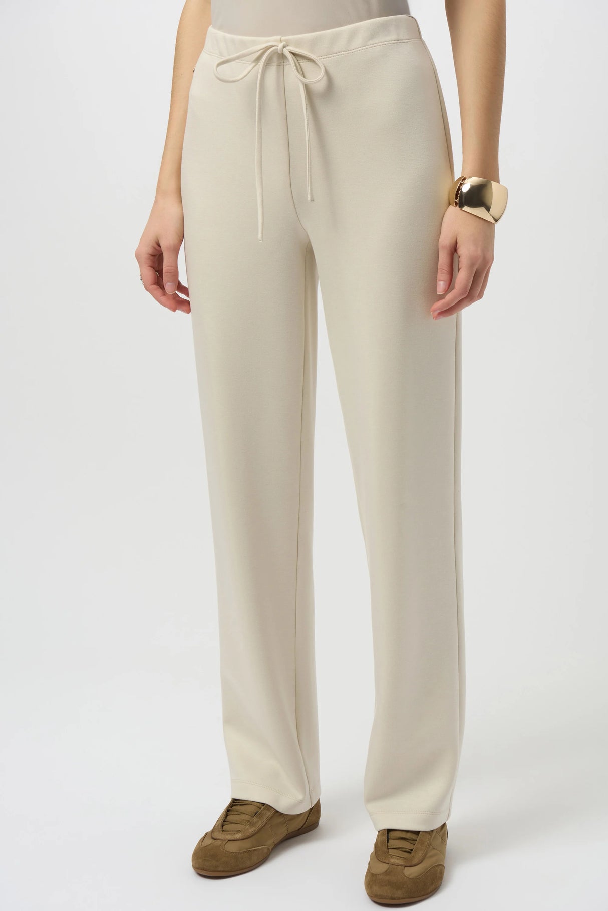 Scuba Jersey Straight Leg Pull-On Pants-254209