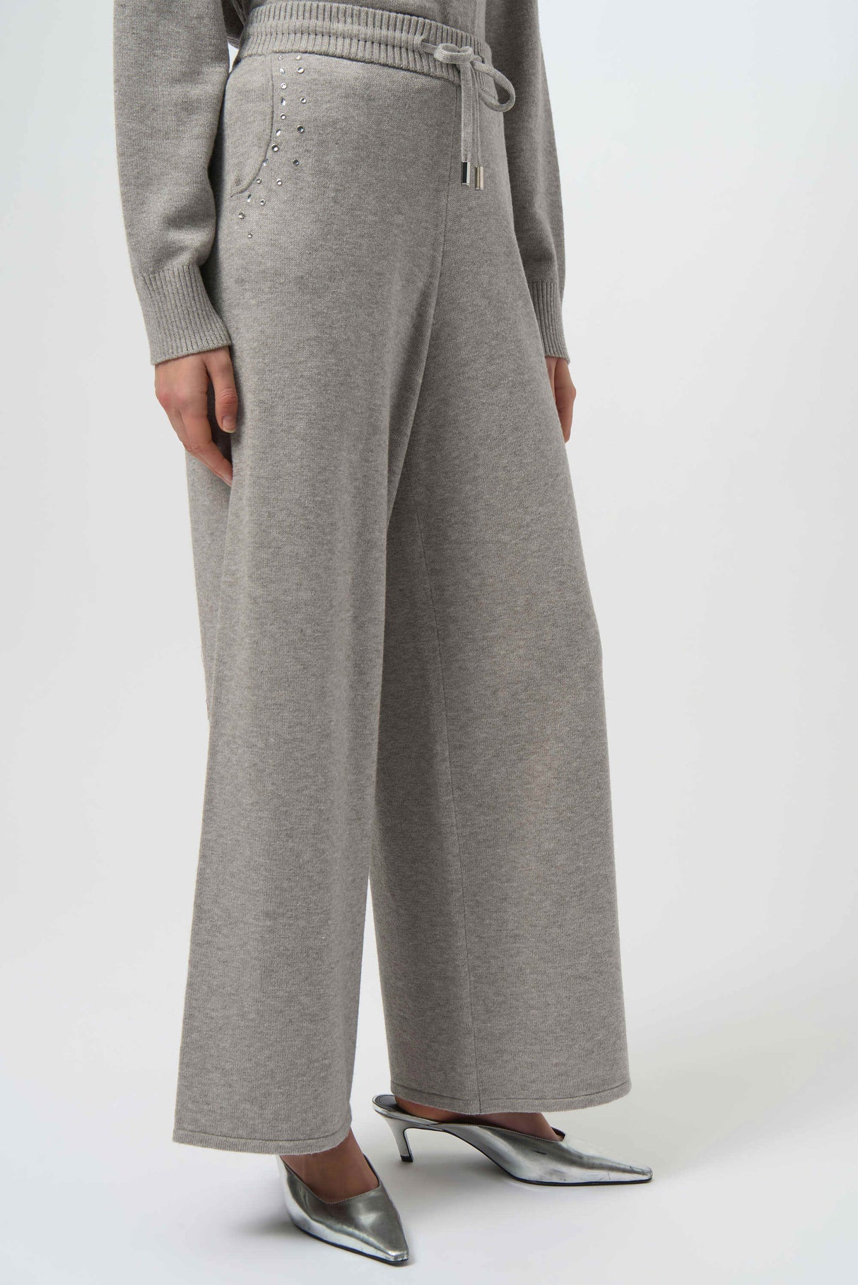 Sweater Knit Wide Leg Pull-On Pants 254945