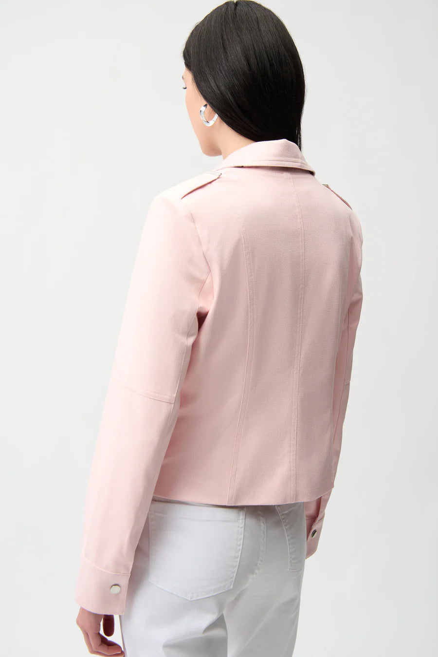 JOSEPH RIBKOFF FOILED FAUX SEUDE JACKET 261910
