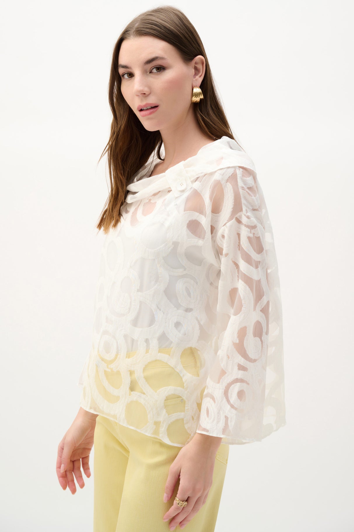 Joseph Ribkoff Top With Cowl Neck 262020