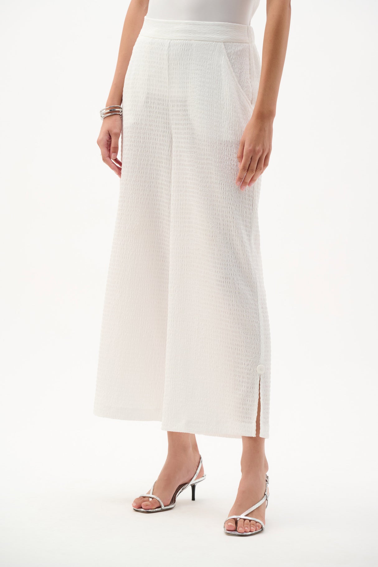 Joseph Ribkoff Textured Knit Pull-on Culotte Pants 262217