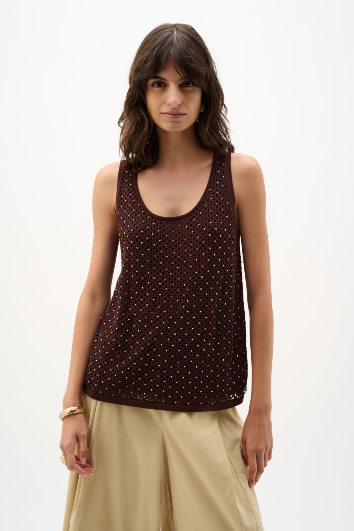 Joseph Ribkoff Embellished Knit Camisole 262957