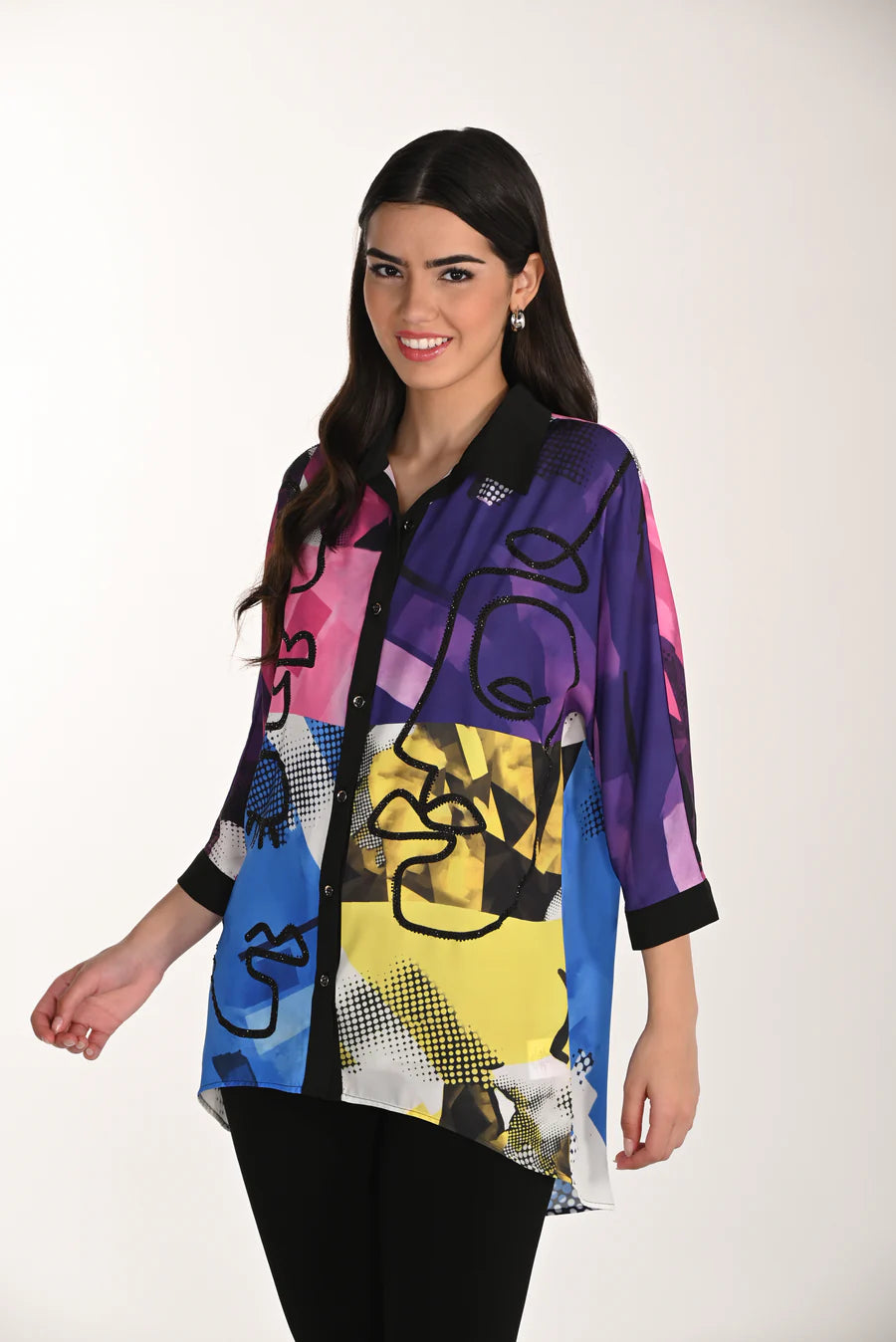 Frank Lyman Pop Art Blouse 266541