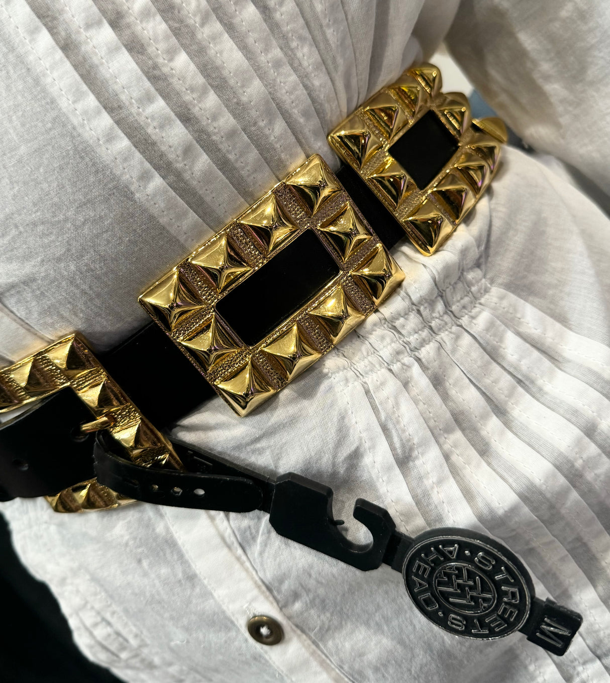Street Ahead - Riley Belt -Gold/Black