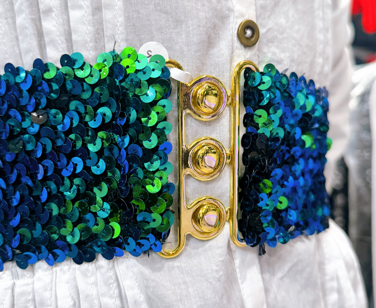 RWC Belts - Green/Gold -Bling Bling