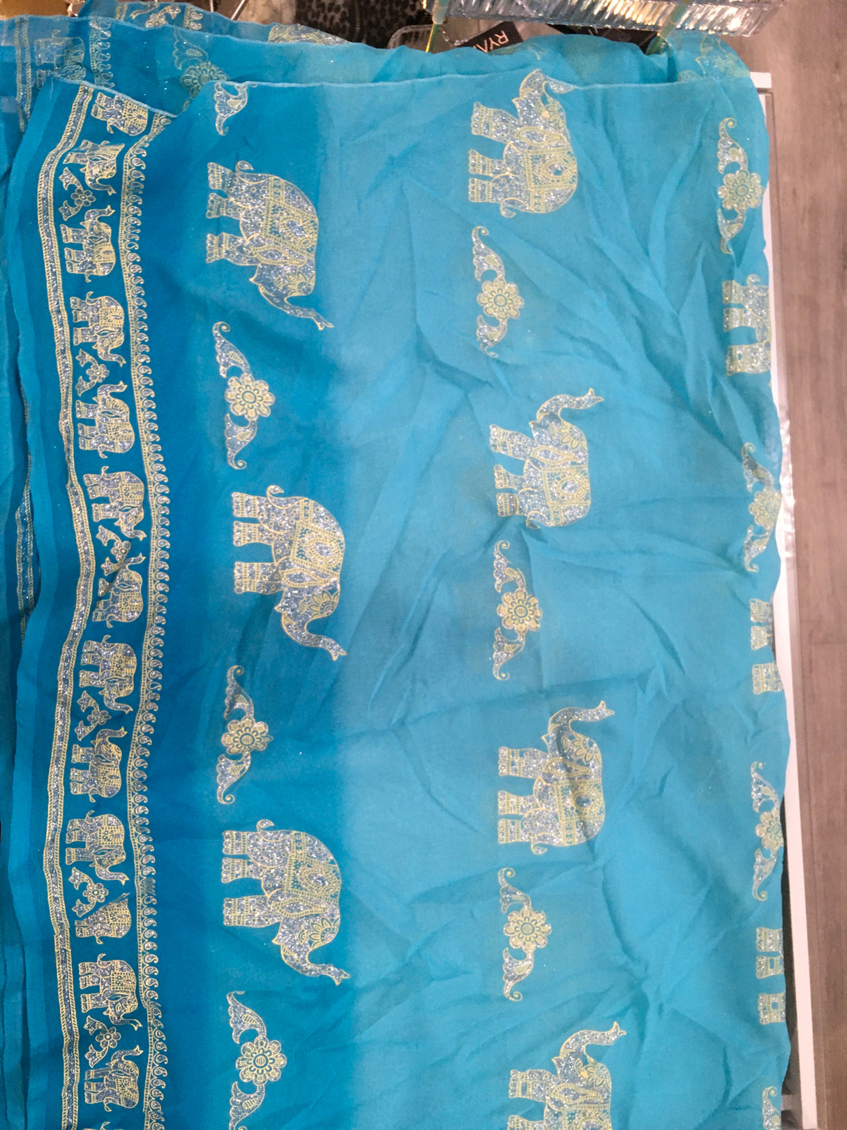 RW Scarf - Blue Elephant