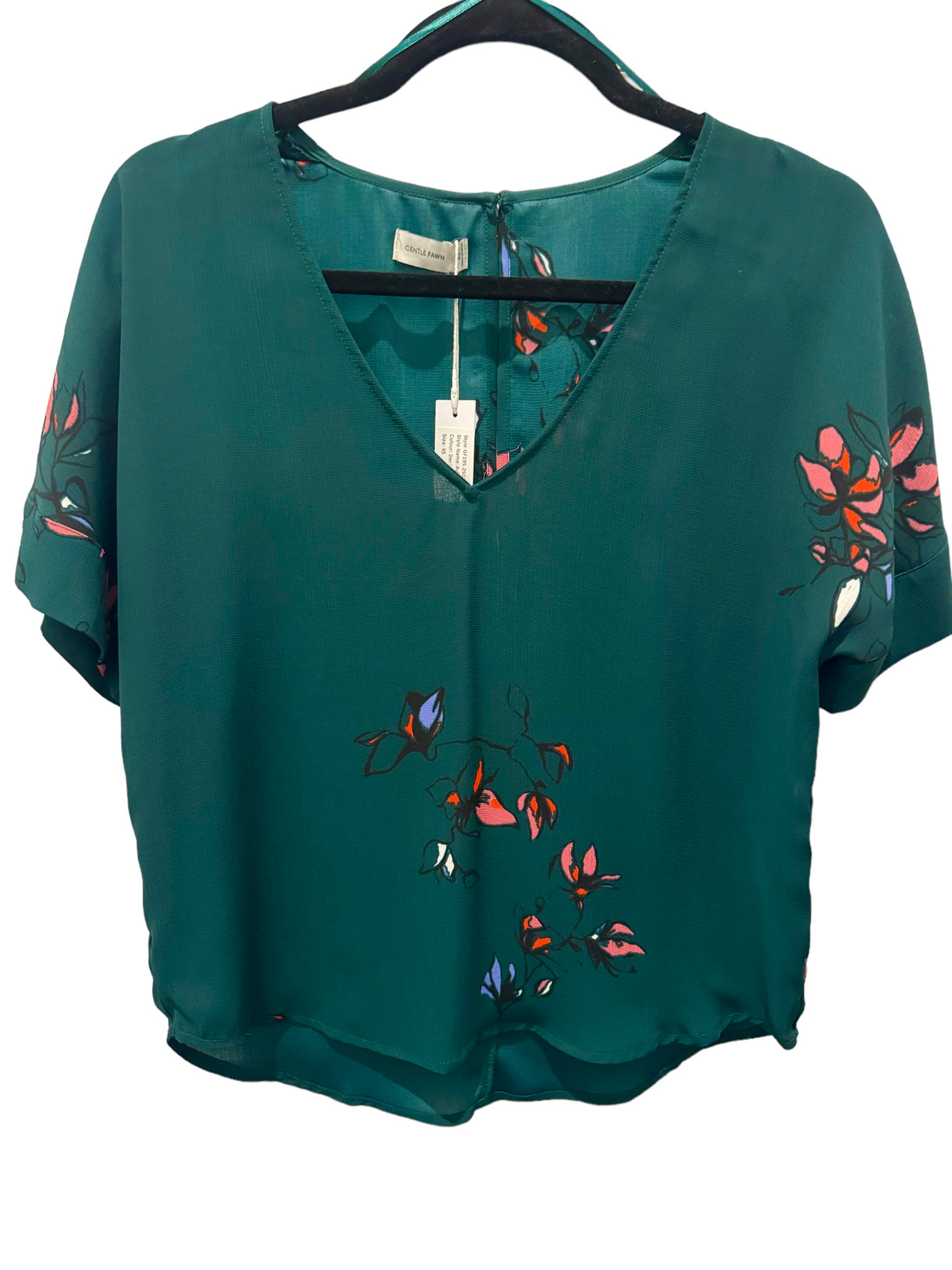 Gentle Fawn GF195-2502 Ashford Green Linework Floral Shirt
