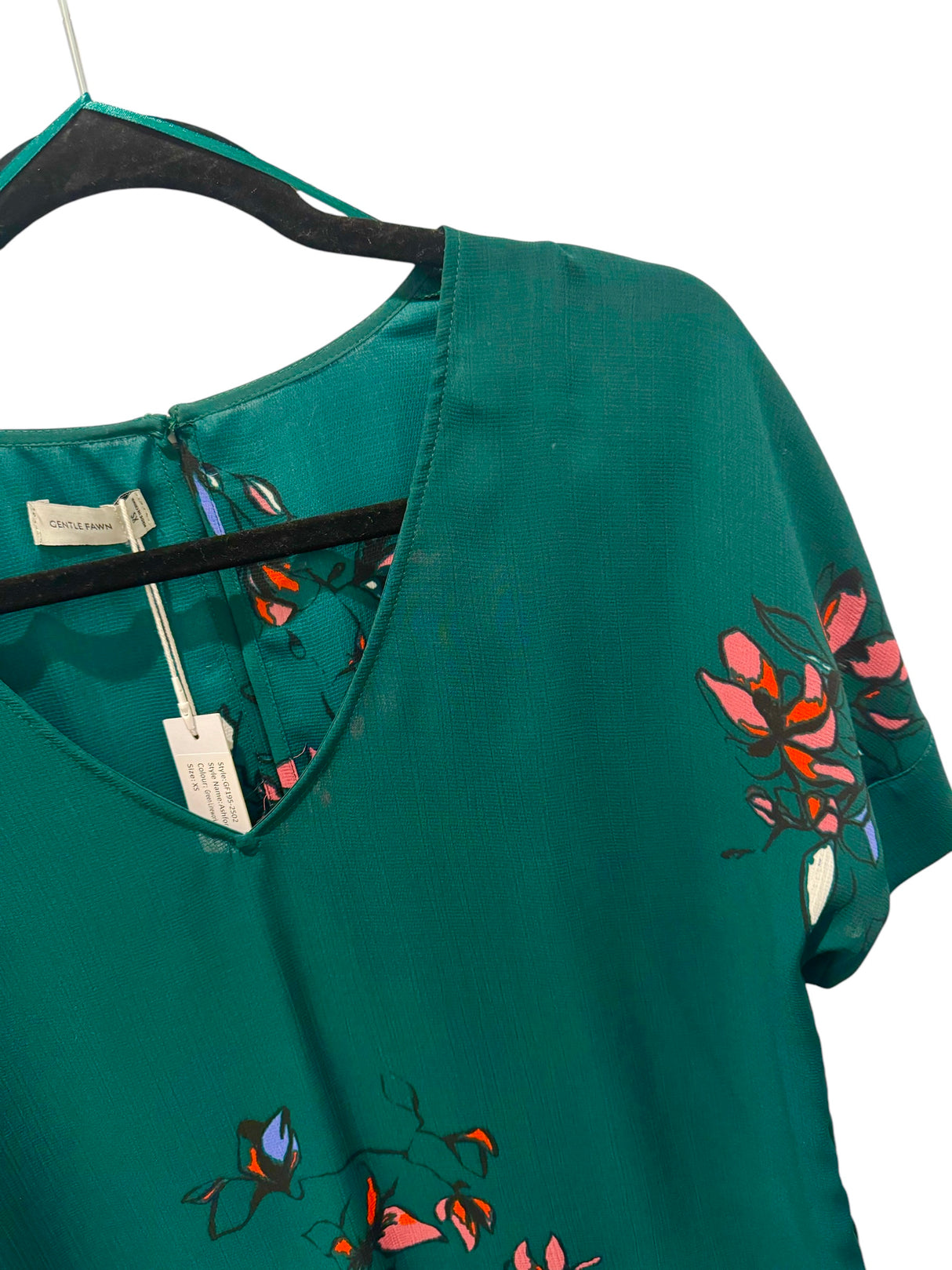 Gentle Fawn GF195-2502 Ashford Green Linework Floral Shirt