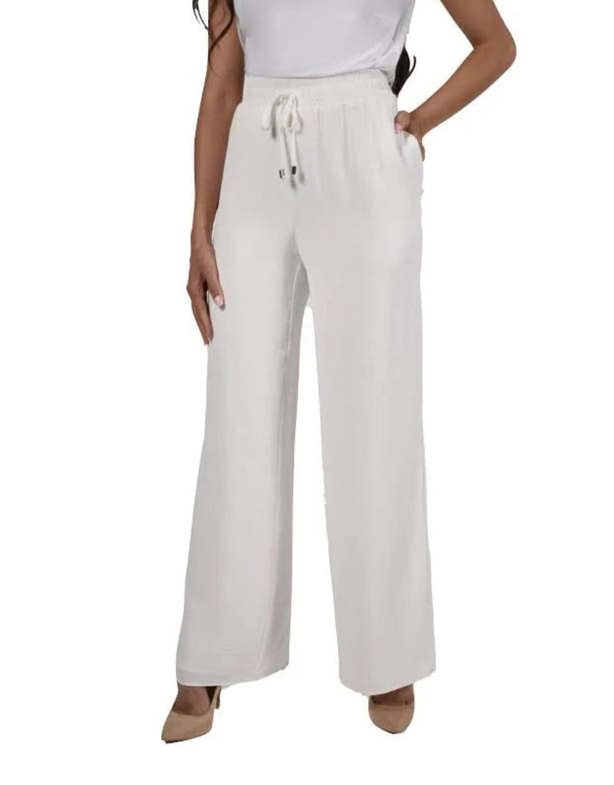 FRANKLYMAN WHITE WOVEN PANT STYLE 226376