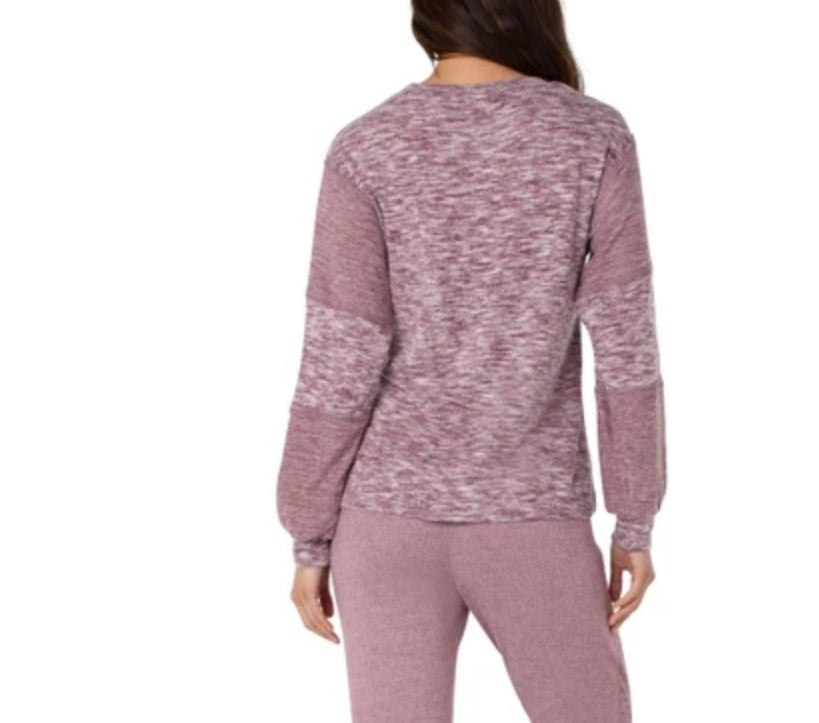 LIVERPOOL Crew Neck Pullover with Raw Edge Seams LM8540KN15