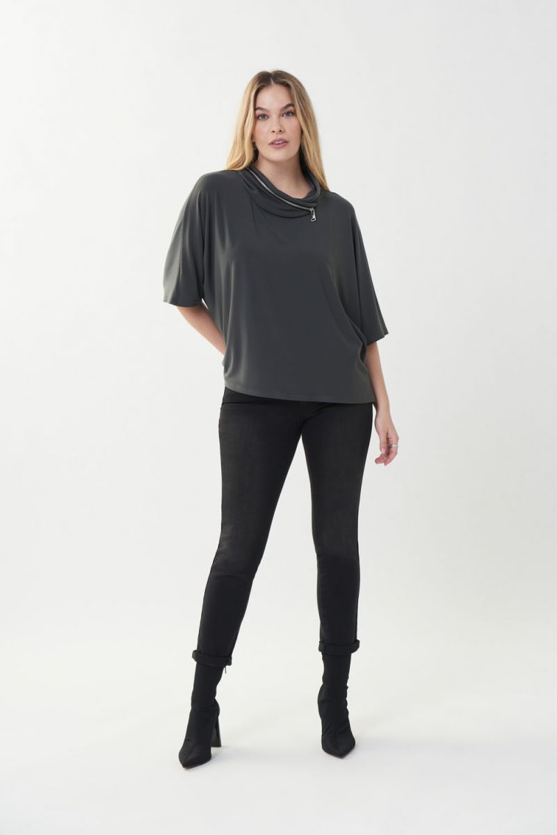 Joseph Ribkoff Dark Grey Top 223293