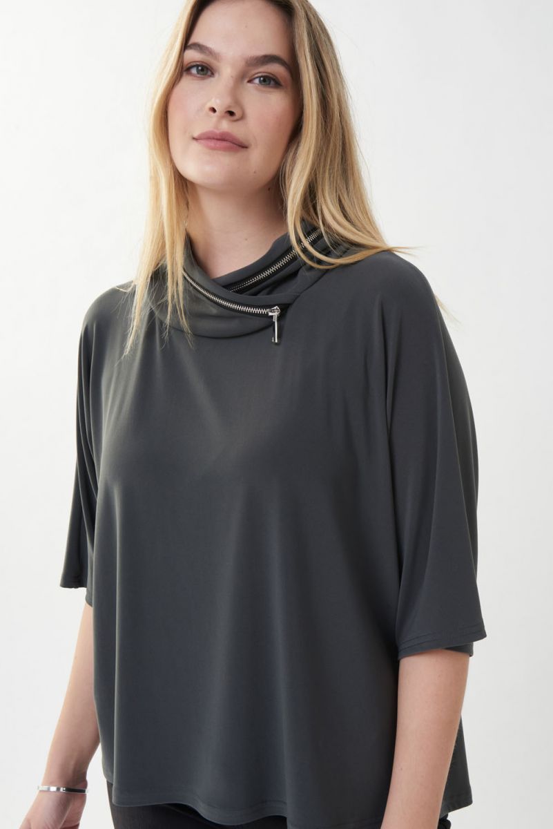 Joseph Ribkoff Dark Grey Top 223293