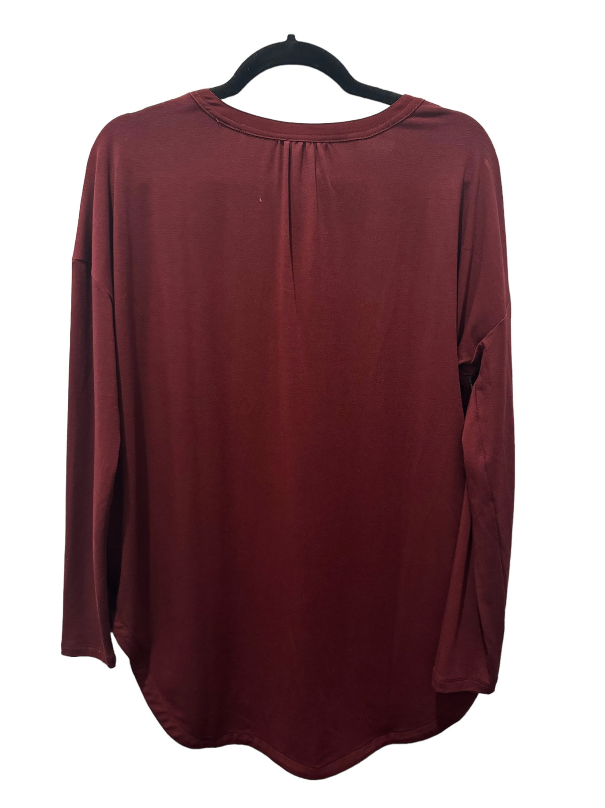 Lysee’ RN 135286 Burgundy color Blouse 23-2253-M4