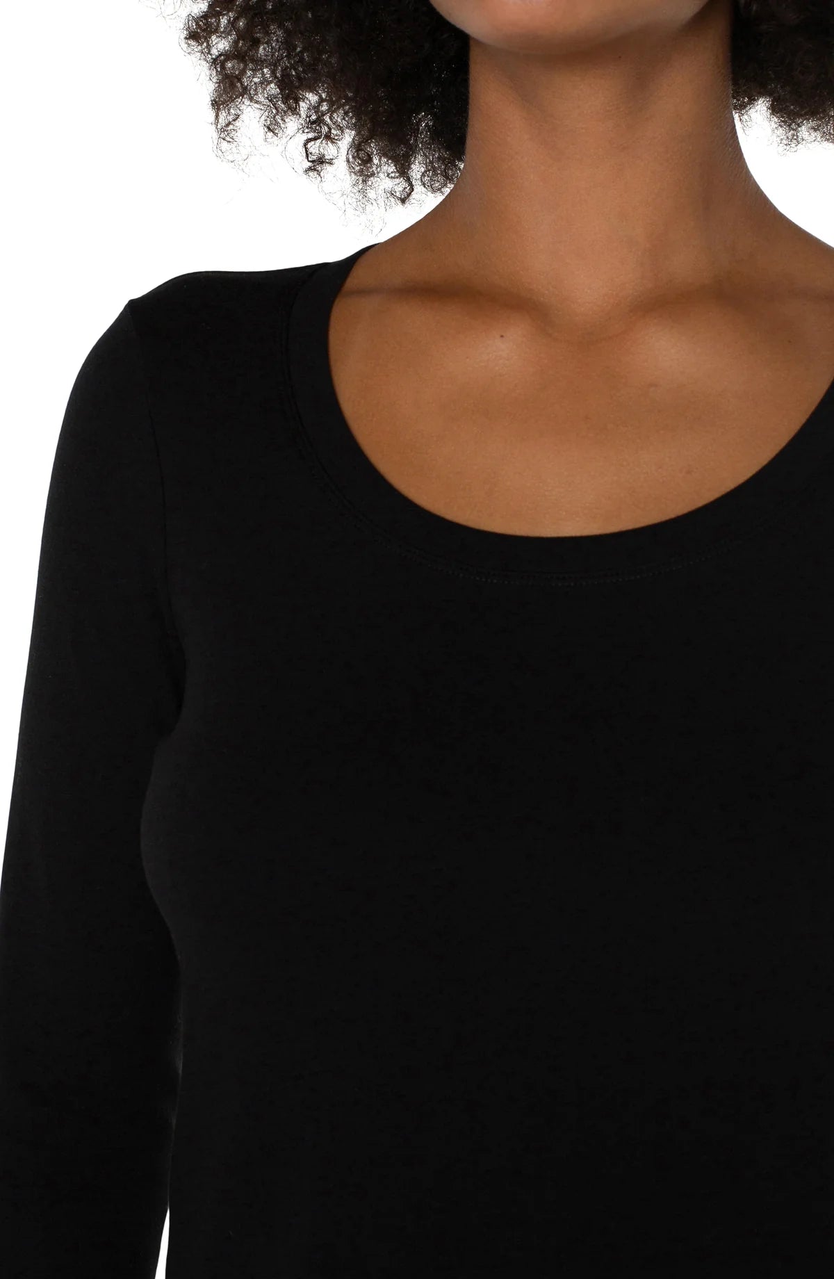 LIVERPOOL LM8397SW2 RAGLAN SWEATER BLACK