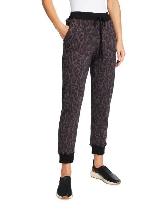 Johnny Was J68820-O Leopard French Terry Jogger
