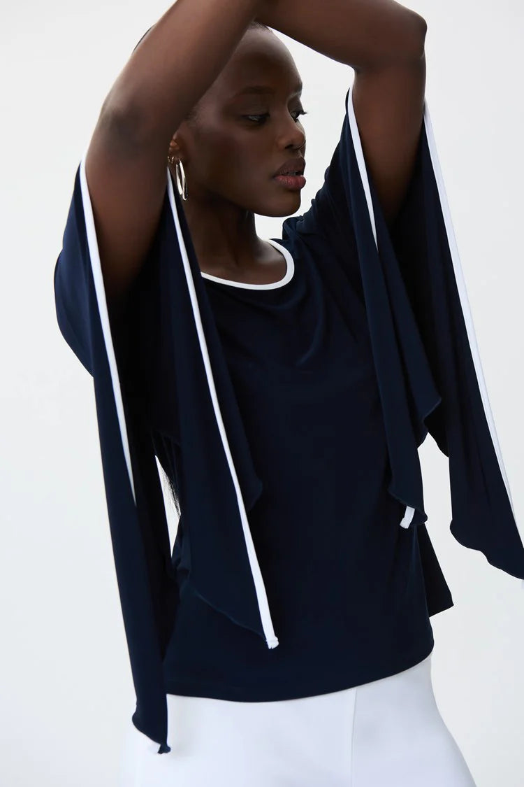 Joseph Ribkoff 231146 Midnight blue/Vanilla