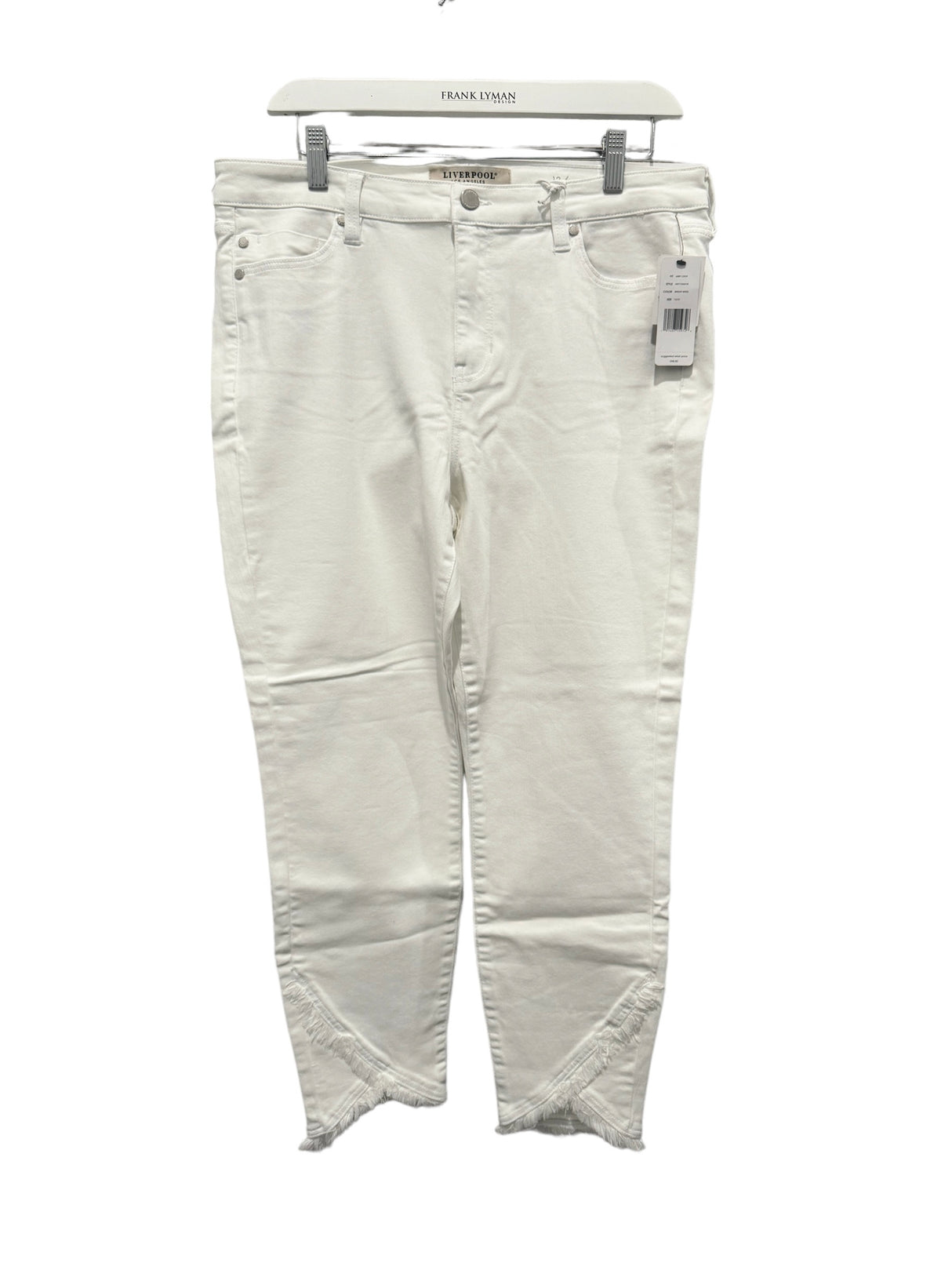 LIVERPOOL LM7133QY-W Abby Crop Bright White