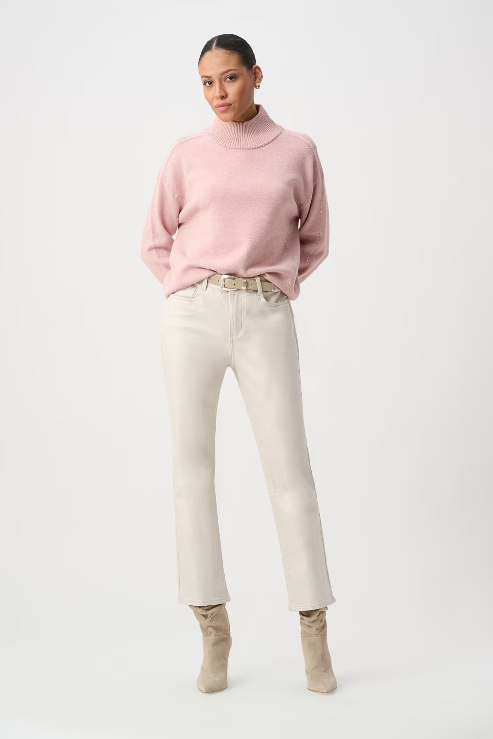 Joseph Ribkoff Straight Metallic Jeans 264913