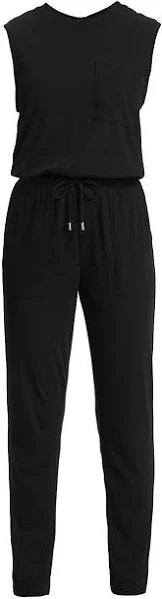 VERONICA M PS-469 BLACK JOGGER JUMPSUIT