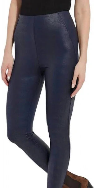 LYSSE 10-2384-M8 TEXTURED LEATHER LEGGINGS PINE