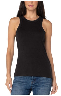 LIVERPOOL RACERBACK TANK TOP IN BLACK STYLE: LM8595K40 black