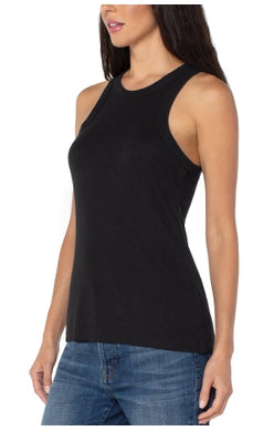 LIVERPOOL RACERBACK TANK TOP IN BLACK STYLE: LM8595K40 black