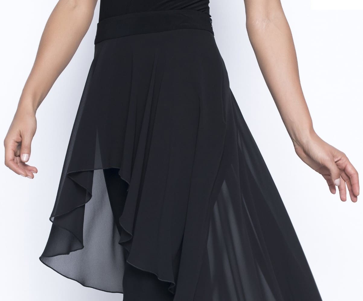 FRANK LYMAN BLACK PANT WITH OVERLAY STYLE 195091