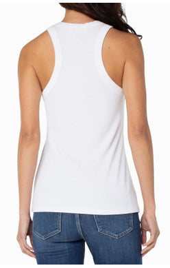 LIVERPOOL RACERBACK TANK TOP IN CREAM STYLE: LM8595K40