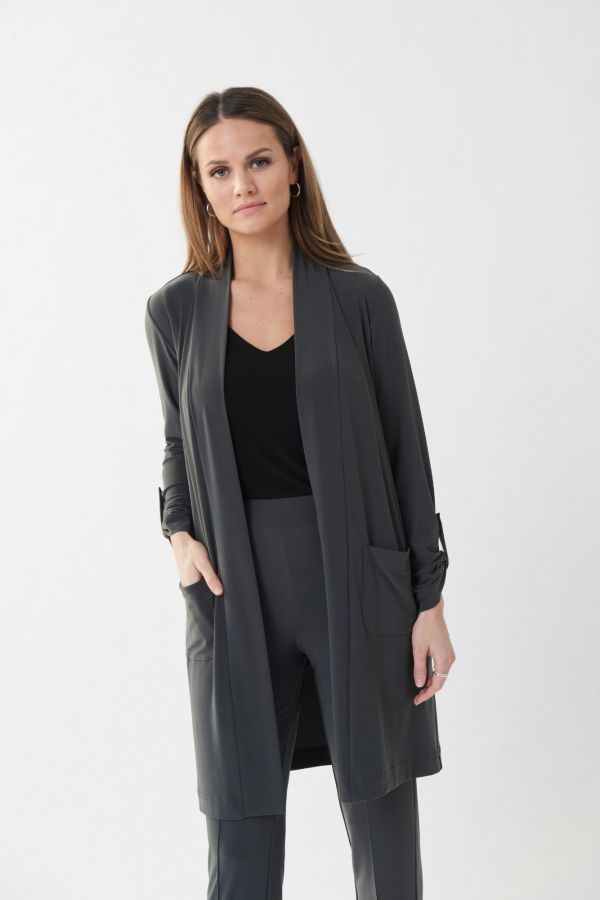 Joseph Ribkoff LDS Grey Cover up 223145