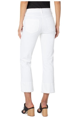 LIVERPOOL GIA CROP FLARE WIDE HEM LM7759QY-W