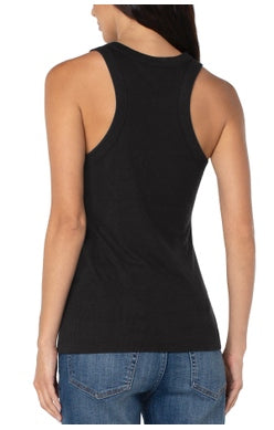 LIVERPOOL RACERBACK TANK TOP IN BLACK STYLE: LM8595K40 black