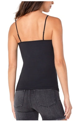 LIVERPOOL KNIT CAMISOLE TOP IN BLACK STYLE: LM8670KU49