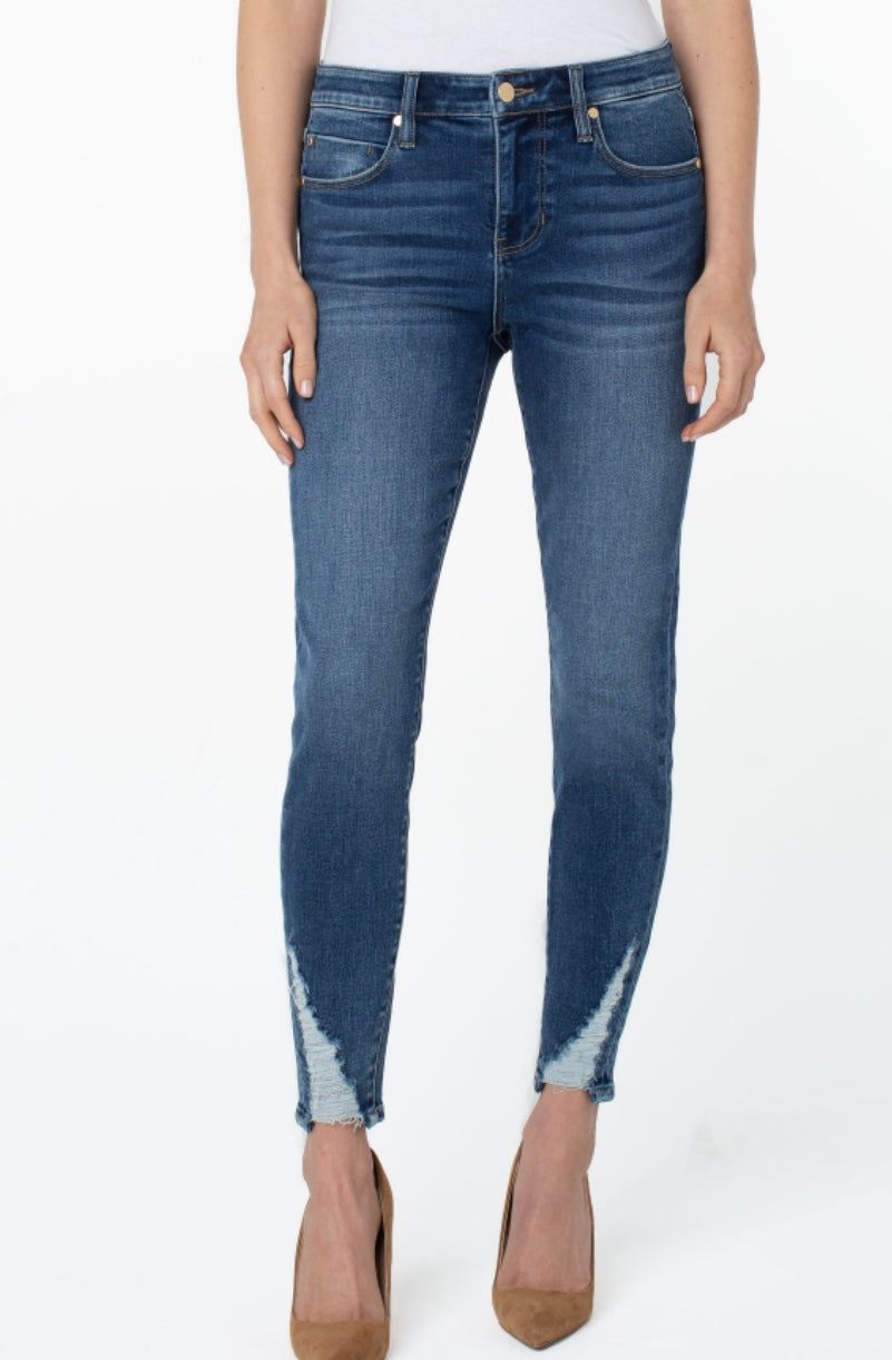 LIVERPOOL LM2563F88 ABNBY SKINNY WITH SHREDDED