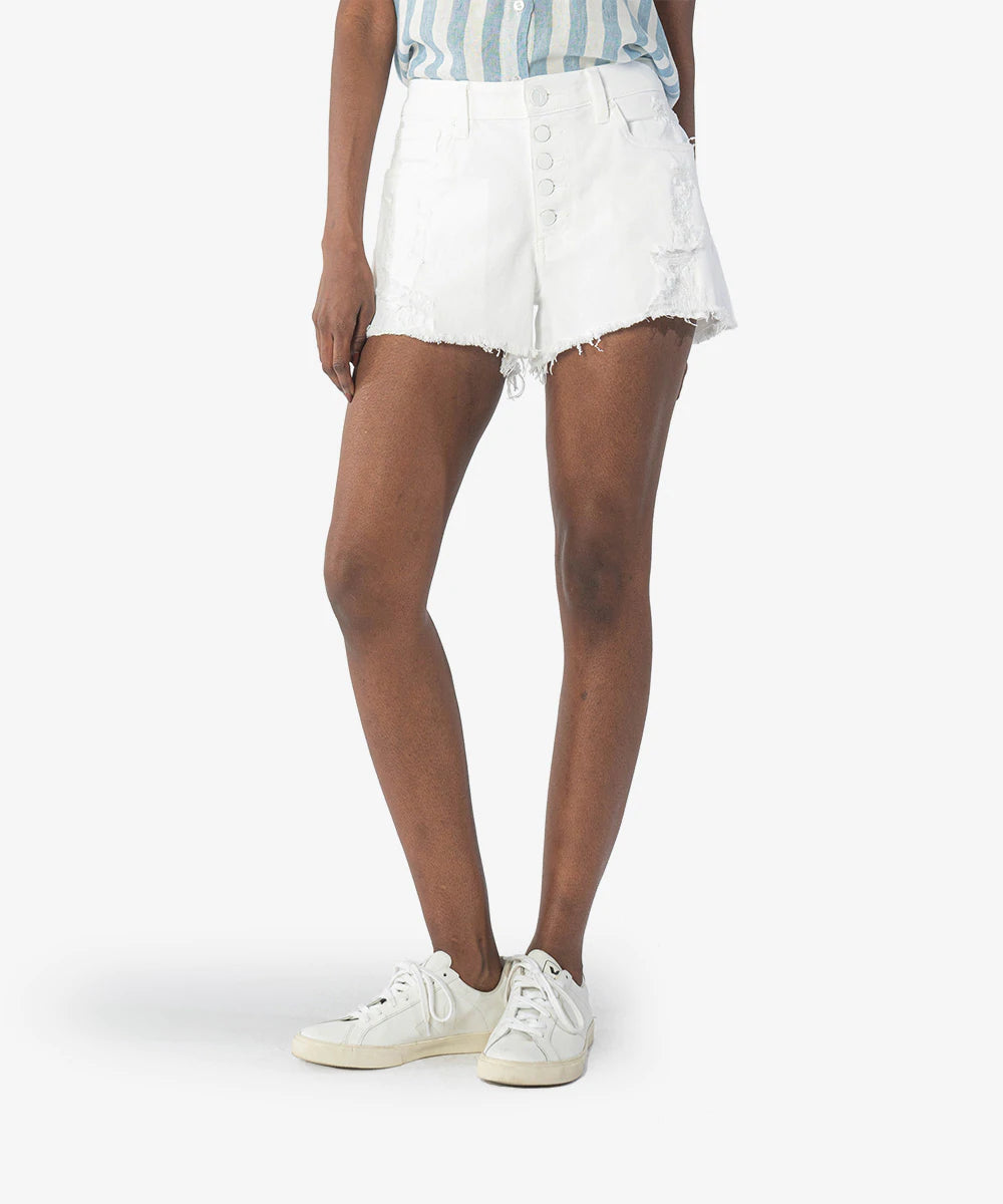 KUT JANE HIGH RISESHORT W/EX IN OPTIC WHITE STYLE: KS1637MA1