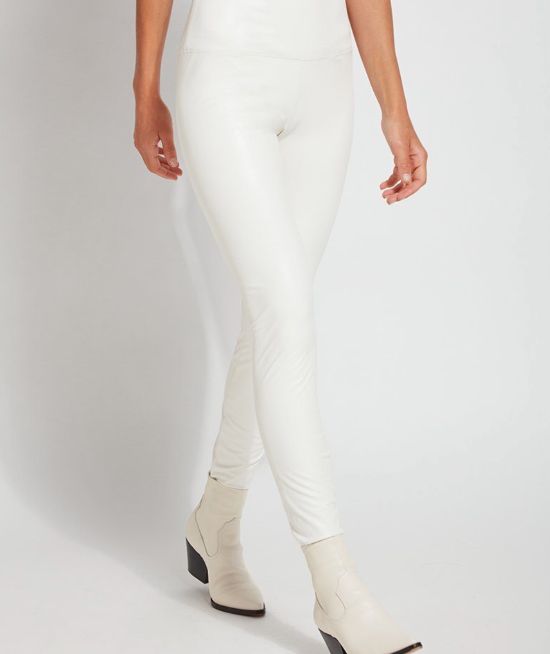 LYSSE 10-2384-M8 TEXTURED LEATHER LEGGINGS PINE