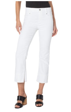 LIVERPOOL GIA CROP FLARE WIDE HEM LM7759QY-W