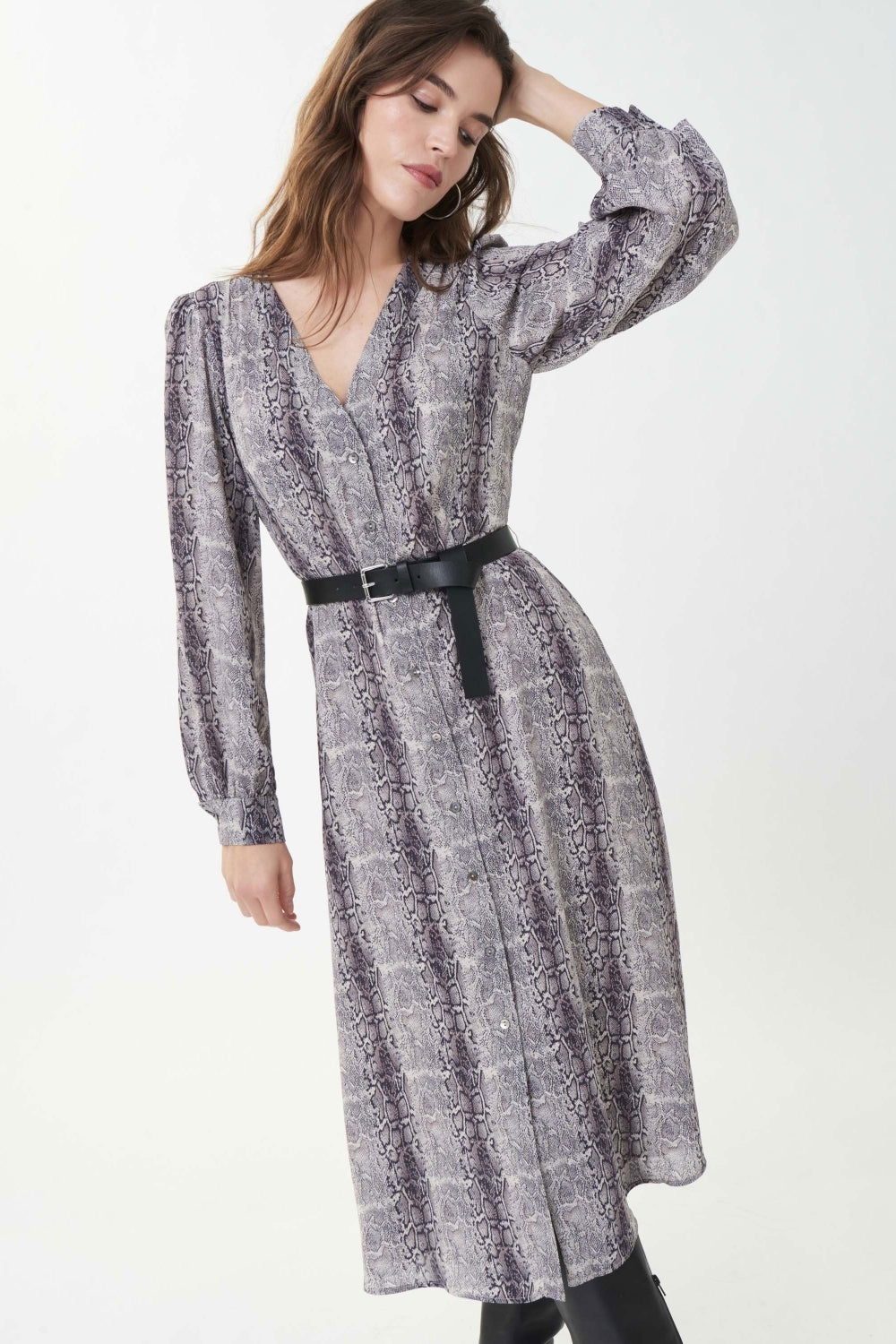 Joseph Ribkoff 223155 LDS Snake Print Dress