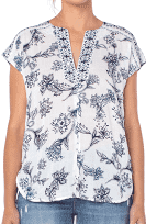 Liverpool LM8688Y19P61 BATIK FLORAL PAISLY BLOUSE