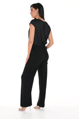 KNIT PANT BLACK 246001