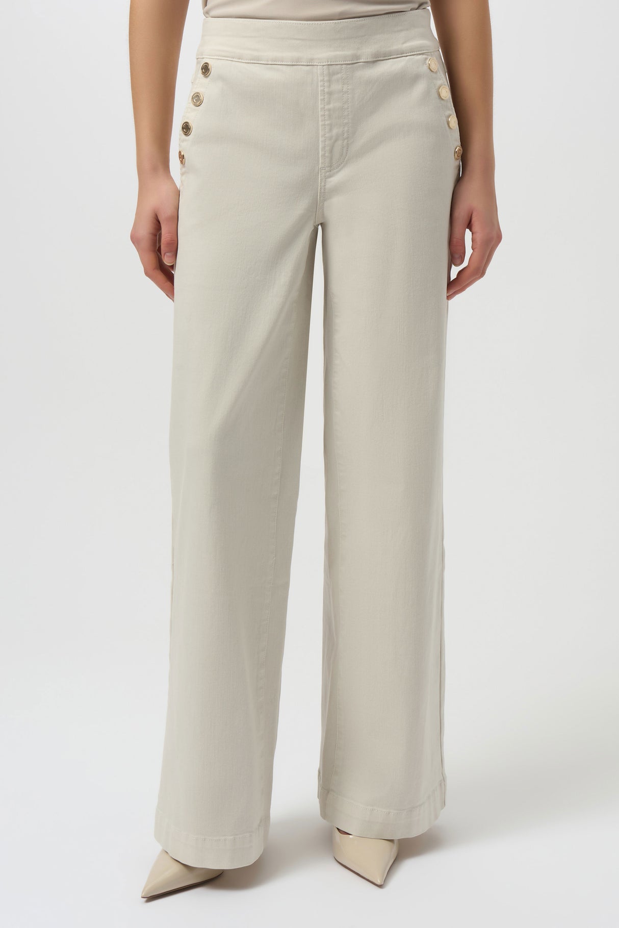 JOSEPH RIBKOFF, 254919, Classic Wide Leg Pull-On Jeans