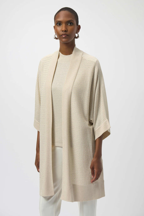 Sweater Knit Cover-Up with Iron-On Detail 254937
