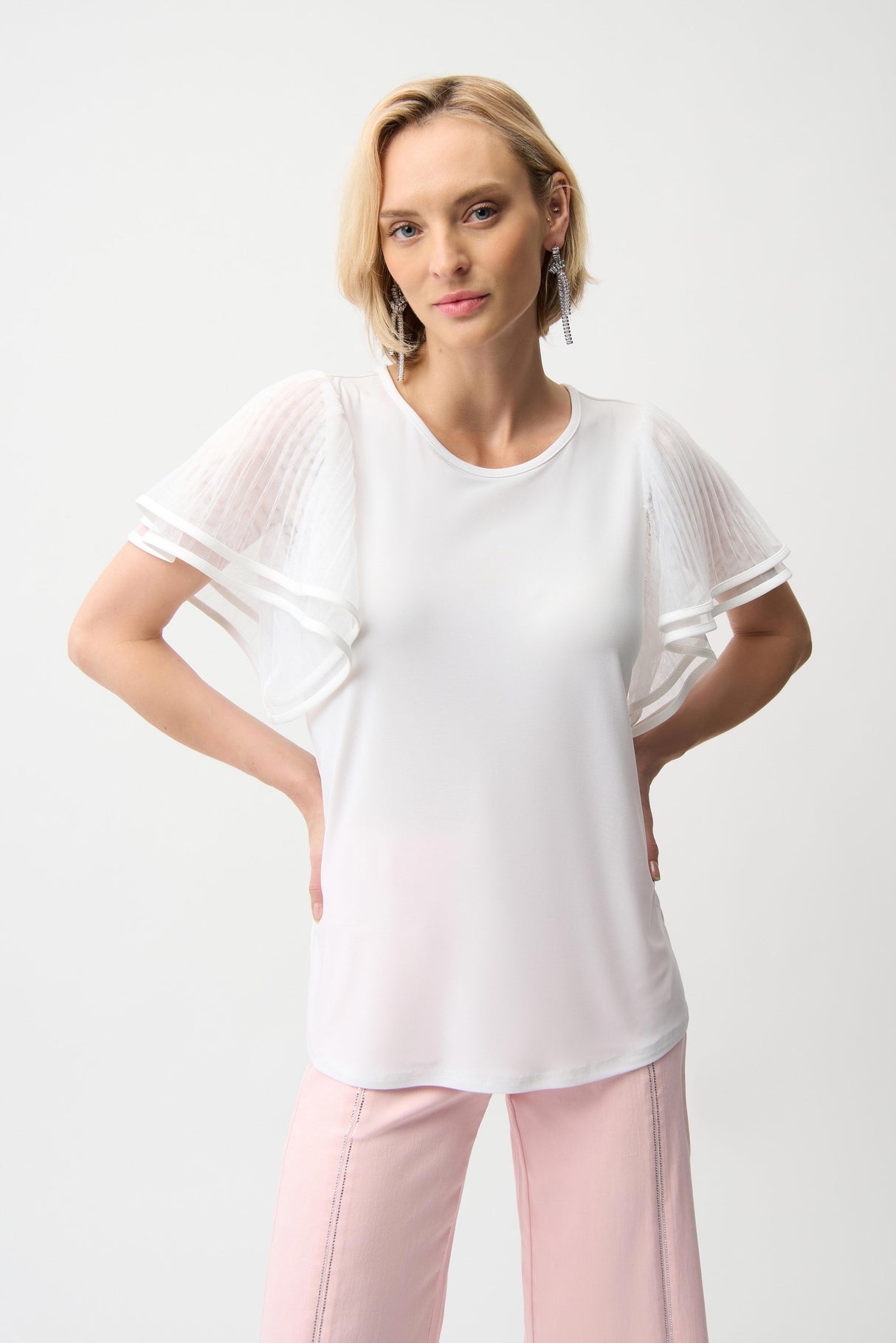 Silky Knit Straight Top 261115