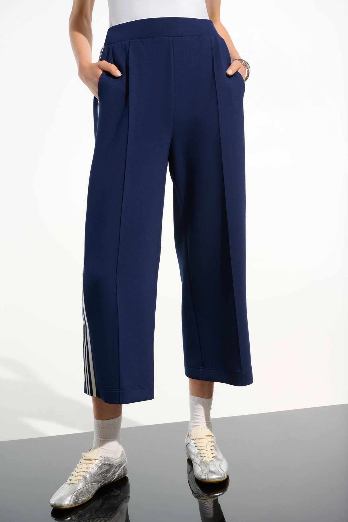 Scuba Jersey Pull-On Culotte Pants 261618