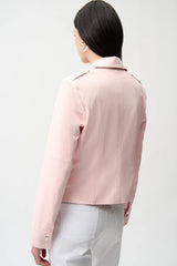 JOSEPH RIBKOFF FOILED FAUX SEUDE JACKET 261910