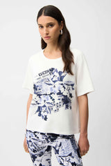 Joseph Ribkoff  T-Shirt With Rhinestones 261967