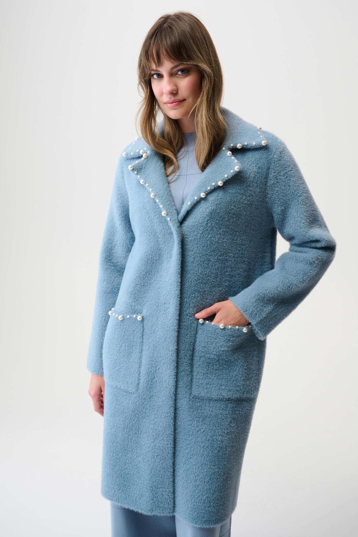 Joseph Ribkoff Yarn Sweater Coat  261997